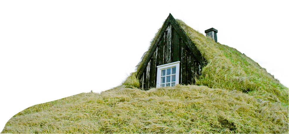 Iceland turf house